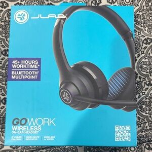 JLab GO Work Wireless On-Ear Headphones - Black